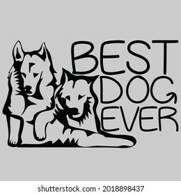 best dog ever art design funny dog art sweat drawstring bag vector design illustration print poster