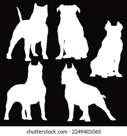 Best Dog Silhouette Illustration Vector