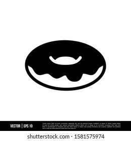 The best Donut icon vector, illustration logo template in trendy style. Suitable for many purposes.