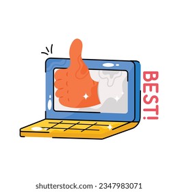 Best doodle vector outline Sticker. EPS 10 file