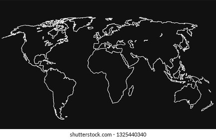 Best Doodle World Map Your Design Stock Vector (Royalty Free ...