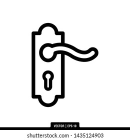 The best of Door Handle icon vector, illustration logo template in trendy style. Suitable for many purposes.
