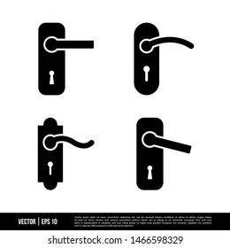 The best Door handle icons vector collection, illustration logo template in trendy style. Suitable for many purposes.
