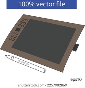 The best drawing graphics tablets vector image - 2023