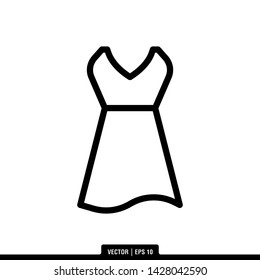 The best of dress icon vector, illustration logo template in trendy style. Suitable for many purposes.