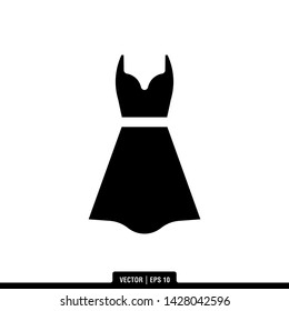 The best of dress icon vector, illustration logo template in trendy style. Suitable for many purposes.