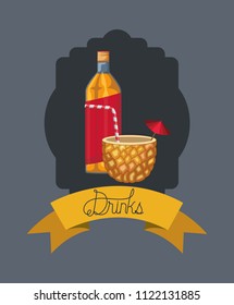 best drink bottle with pineapple frame