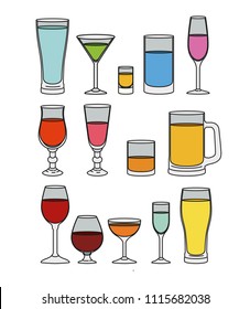 best drinks set icons