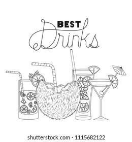 best drinks set icons