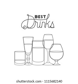 best drinks set icons