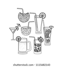 best drinks set icons