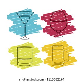 best drinks set icons