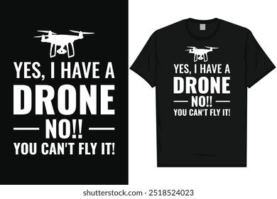 Best drone flying typography tshirt design