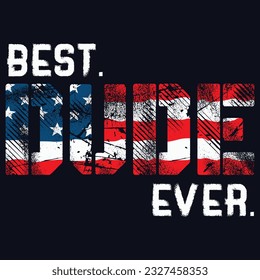 Bester Typ je Shirt American Flag Patriotic Papa Daddy T-Shirt