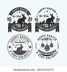 Best Easter Day Badge Design.