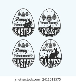 Best Easter Day Badge Design.