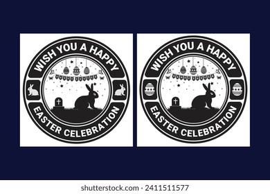 Best Easter Day Badge Design.