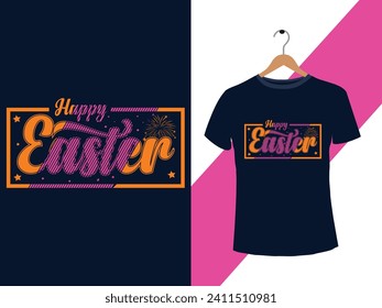 Best Easter Day T-shirt design. Typography graphic vector t-shirt design. vintage retro badge t-shirt.