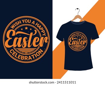 Best Easter Day T-shirt design. Typography graphic vector t-shirt design. vintage retro badge t-shirt.