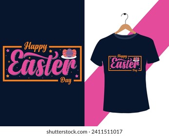 Best Easter Day T-shirt design. Typography graphic vector t-shirt design. vintage retro badge t-shirt.