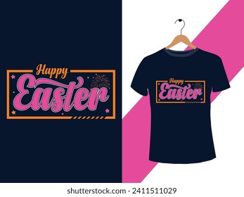 Best Easter Day T-shirt design. Typography graphic vector t-shirt design. vintage retro badge t-shirt.