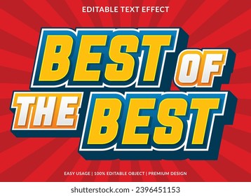 mejor de la mejor plantilla de efecto de texto editable para marca comercial y logotipo