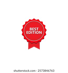 BEST EDITION vector design template, label, Banner tag, for advertising, promotion, retail, website, graphic design project, app design or online store.