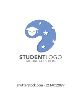 Best education logo abstract vector. Success people logo