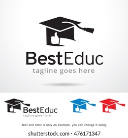 Best Education Logo Template Design Vector
