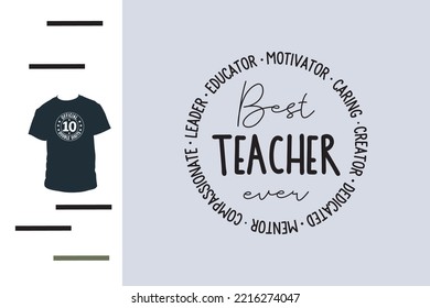 Best educator t shirt design