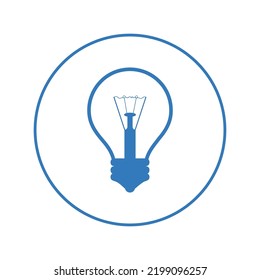 Best electric bulb light icon | Circle version icon |