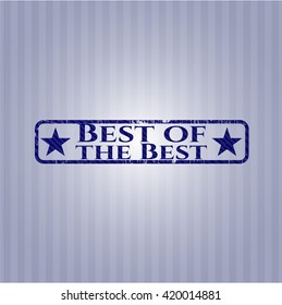 Best of the Best emblem with denim high quality background