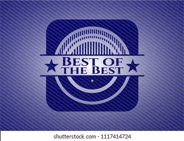 Best of the Best emblem with jean texture