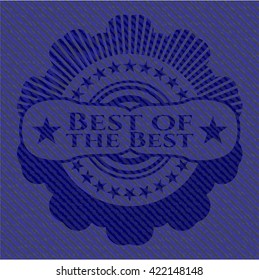 Best of the Best emblem with jean texture