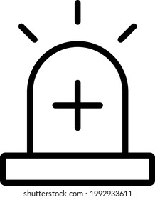 The Best Emergency Lamp Icon Vector, illustration logo template in trendy style