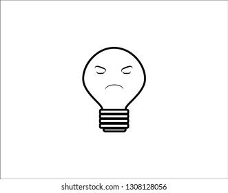 Best emoji icon.sad expression- vector