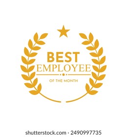 best employee award logo design concept idea