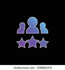 Best Employee blue gradient vector icon