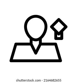 best employee icon or logo isolated sign symbol vector illustration - high quality black style vector icons
