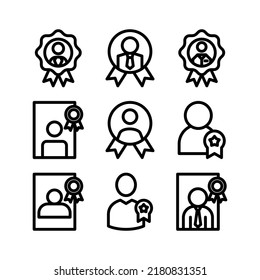 Best Employee Icon Or Logo Isolated Sign Symbol Vector Illustration - Collection Of High Quality Black Style Vector Icons
