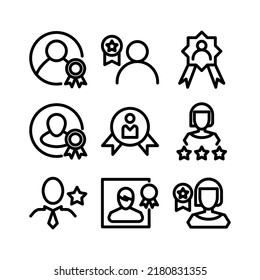 Best Employee Icon Or Logo Isolated Sign Symbol Vector Illustration - Collection Of High Quality Black Style Vector Icons
