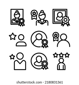 Best Employee Icon Or Logo Isolated Sign Symbol Vector Illustration - Collection Of High Quality Black Style Vector Icons
