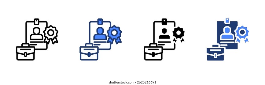 Best Employee icon sheet multiple style collection