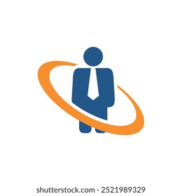 Mejor Empleado Icono Vector Logotipo Plantilla Ilustración Diseño