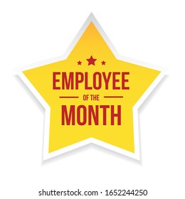 Best Employee Of The Month Award Badge