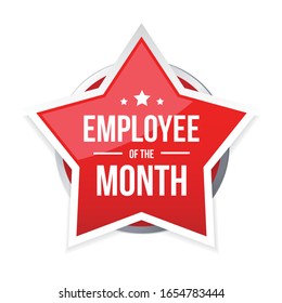 Best Employee Of The Month Award Badge