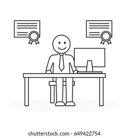 Best employee at office.