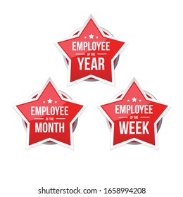 Best Employee of the Year, Mont, Week award badge