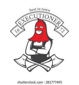 best executioner in town, vector Illustration