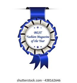 Best Fashion Magazine of the Year - hanging award ribbon